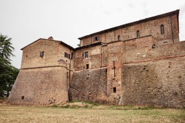 Sorrivoli, Roncofreddo. Forli Cesena, Emilia Romagna, Italy: the medieval castle of the picturesque ancient village clipart