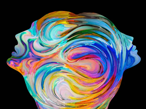 Colors Unity Serisi Renkli Gerçeküstü Insan Profillerinin Kompozisyonu Aşk Tutku — Stok fotoğraf