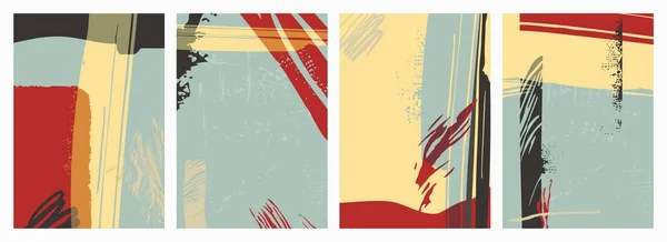 Grungy Bakgrunder Stil Brutalism Minimalistisk Design Vektor Banderoller Bakgrunder Abstrakta Royaltyfria illustrationer