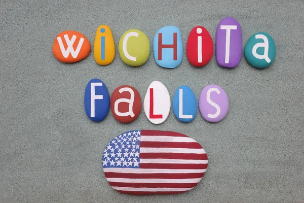 Wichita Falls Stad Och Säte För Regeringen Wichita County Texas — Stockfoto
