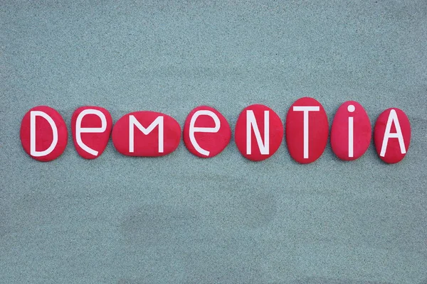 Demencja Jest Ogólnym Terminem Utraty Pamięci Języka Innych Zdolności Myślenia — Zdjęcie stockowe