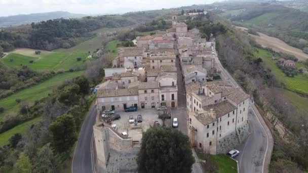 Altidona Kommun Provinsen Fermo Den Italienska Regionen Marche Stockvideo
