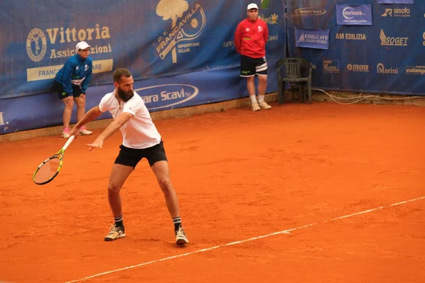 stock image Benoit Paire, professional tennis player during a match at the Francavilla al Mare Challenger, may 2023