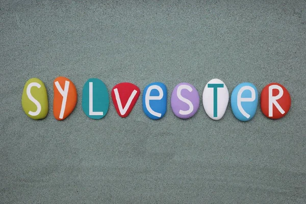 실베스터 색깔의 글자로 구성된 남성성을 — 스톡 사진