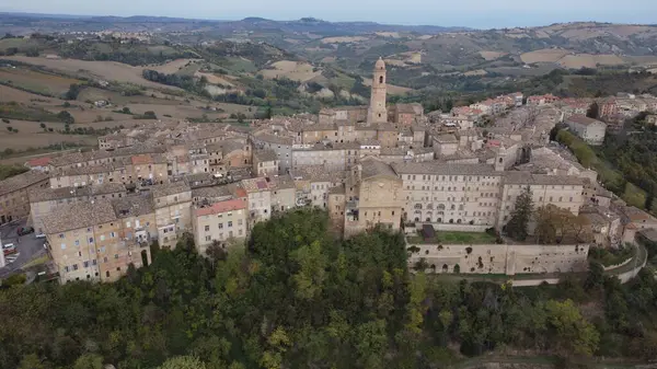 Petritoli Provincia Fermo Región Marche Vista Desde Arriba Imágenes De Stock Sin Royalties Gratis