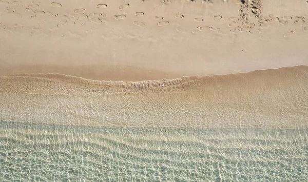 Zee Landschap Strand Met Turquoise Water Met Kopieerruimte Voor Tekst — Stockfoto