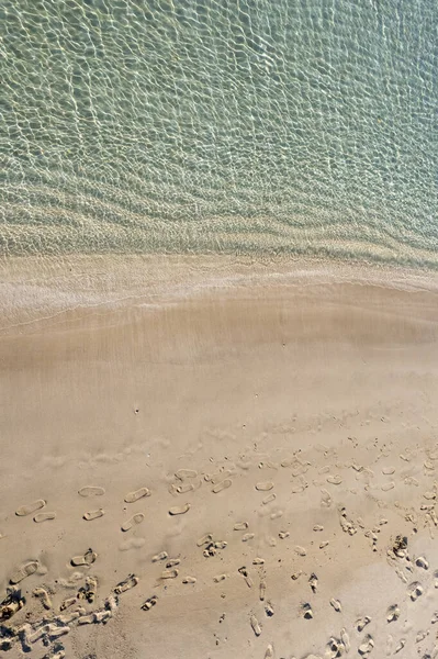 Zee Landschap Strand Met Turquoise Water Met Kopieerruimte Voor Tekst — Stockfoto