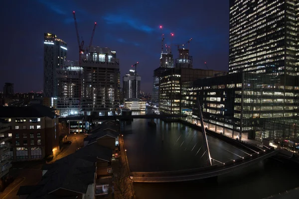2018 London March 2018 Modern Office Building Canary Wharf Financial — 스톡 사진