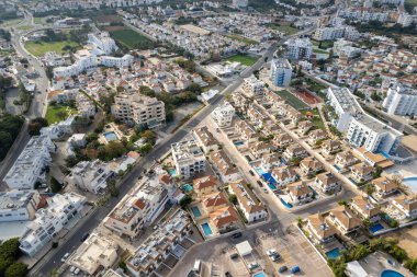 Kıbrıs Rum Kesimi 'nin Protaras tatil beldesinin İHA hava sahası.