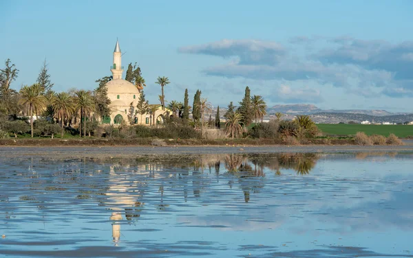 Hala Sultan Tekke Oder Moschee Von Umm Haram Ist Ein Stockfoto