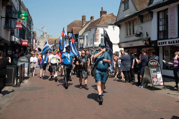 Canterbury Kent Egyesült Királyság 2023 Június Happy Pride People Supporters — Stock Fotó