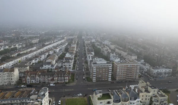 Drone Aerial Scenery Brighton City Coast Sussex United Kingdom Top — Stock Photo, Image