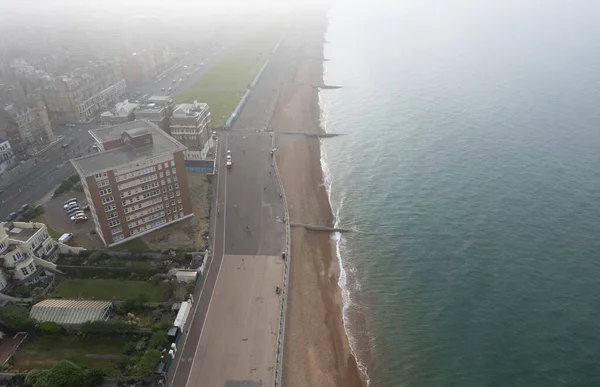Drone Antenn Landskap Brighton City Och Kusten Sussex Storbritannien Ovanifrån — Stockfoto