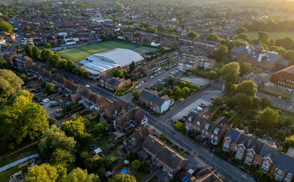 Drone Aerial Scenery Canterbury City Kent United Kingdom Top View — Stock Photo, Image