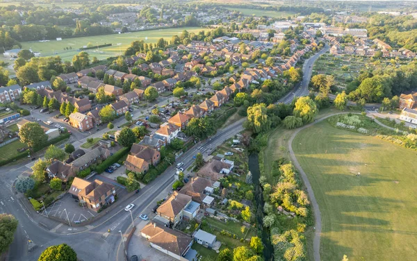 Drone Décor Aérien Ville Canterbury Dans Kent Royaume Uni Paysage — Photo