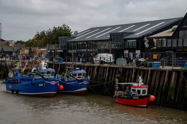 Whitstable Велика Британія Червня 2023 Риболовецькі Човни Пришвартовані Гавані Уітстебль — стокове фото
