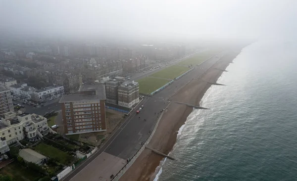 Drone Antenn Landskap Brighton City Och Kusten Sussex Storbritannien Ovanifrån — Stockfoto