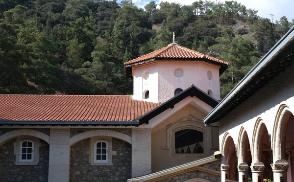 Kykkos Nicosie Chypre Août 2021 Célèbre Monastère Chrétien Orthodoxe Kykkos — Photo
