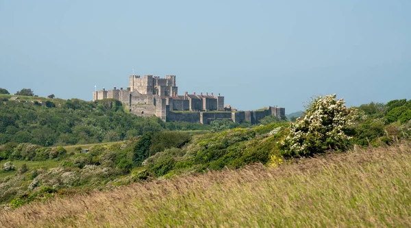 Dover Castle White Cliffs Sud Est Dell Inghilterra Kent Regno — Foto Stock