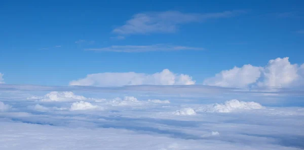 Felhőkép Fentről Kék Felhők Égen Föld Felülről — Stock Fotó
