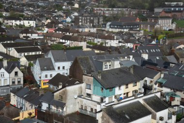 Mantar şehri İrlanda Avrupa 'nın çatıları. Geleneksel İrlanda mimarisi