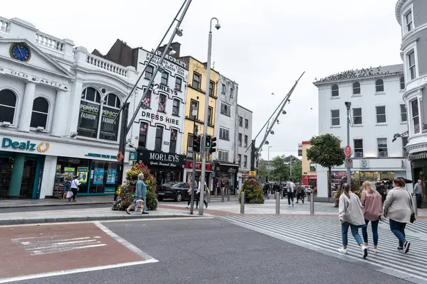 stock image Cork, Ireland, September 4 2021: People walking at St Patric main shopping street Cork Ireland Europe