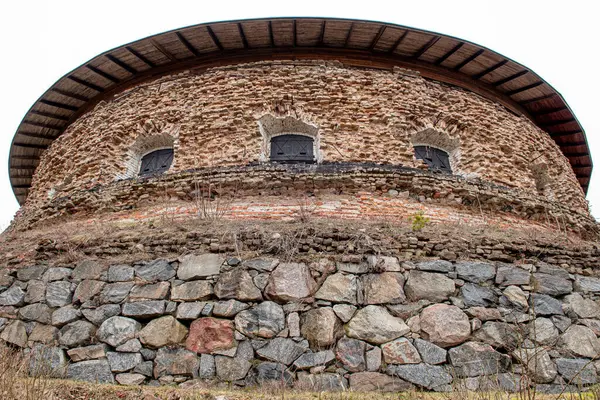 Kışın Fredriksborgs Kalesi, Varmdo, Stockholm, İsveç