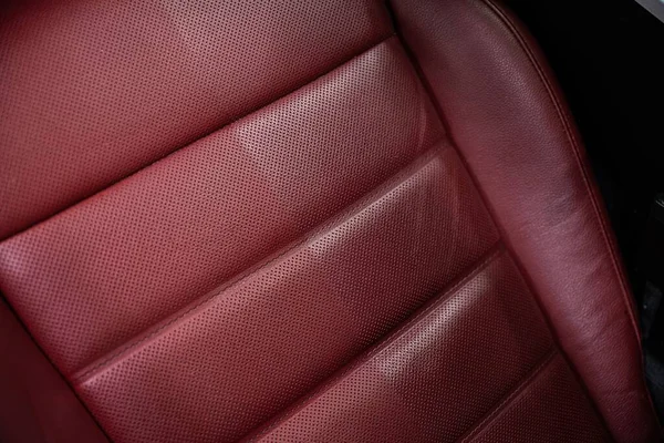 Effect Cleaning Leather Upholstery — Stock Photo, Image