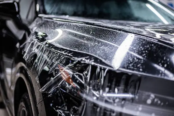 paint protection film on front headlights