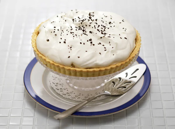 Classic Banoffee Pie Recipe Finished Pie — Stock Photo, Image