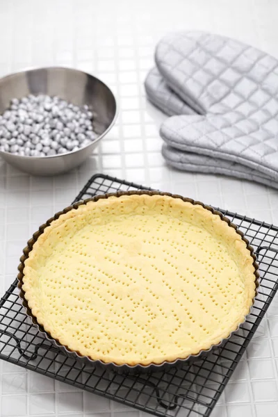 Classic Banoffee Pie Recipe Freshly Baked Pie Crust — Stock Photo, Image