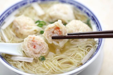 Hong Kong Style Wonton Noodle soup