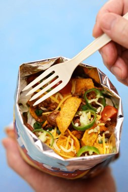 homemade frito pie in a bag, southern food clipart