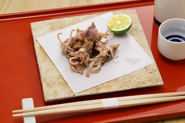 Luciérnaga Tempura Calamar Cocina Japonesa —  Fotos de Stock
