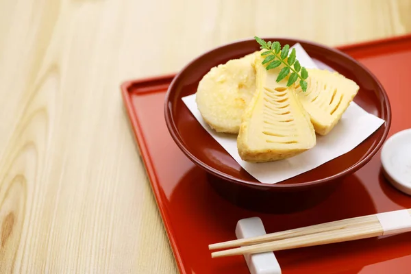 タケノコ天ぷら日本料理 — ストック写真