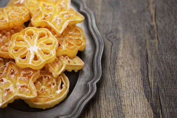 Kopyalama alanı olan rosette kurabiyeleri