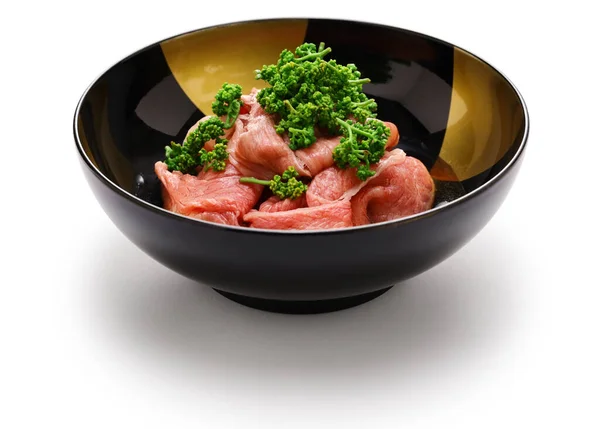Shabu Shabu Sansho Pimenta Japonesa Flor Carne Bovina Cozinha Japonesa — Fotografia de Stock