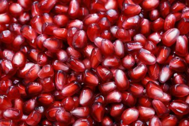 kırmızı nar tohumları dokusu, üst görünüm