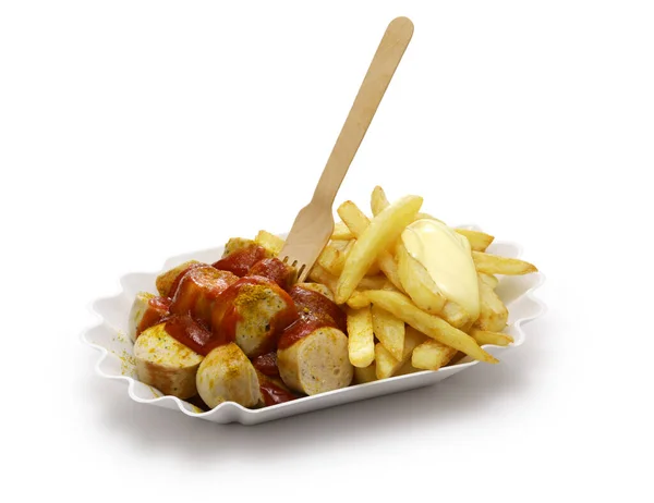 Currywurst German Curry Sausage Street Food — Stock Photo, Image