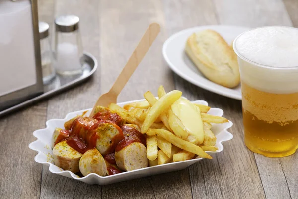 Currywurst German Curry Sausage Street Food — Stock Photo, Image