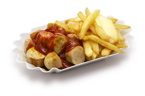 Currywurst Salsiccia Curry Tedesca Street Food Immagine Stock