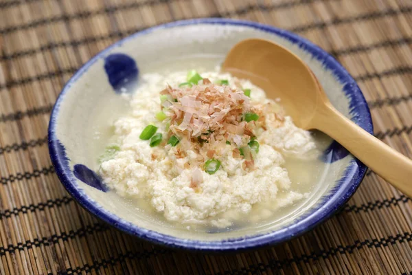 Yushi Tofu Okinawa Místní Kuchyně Japonsku Japonské Zdravé Sojové Mísy — Stock fotografie