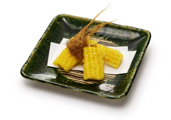 Maíz Callos Barba Tempura Cocina Japonesa —  Fotos de Stock