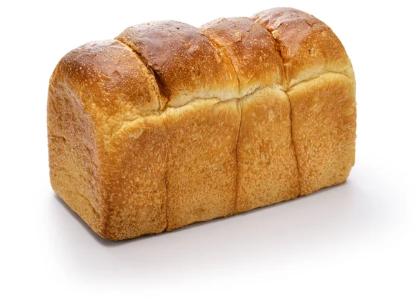 Japonský Mléčný Chléb Izolované Bílém Pozadí — Stock fotografie