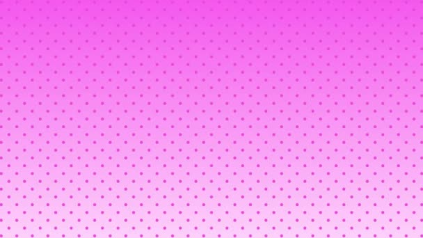 Розовые Точки Движутся Простая Текстура Фона Бесшовный Цикл Лицензионные Стоковые Видео