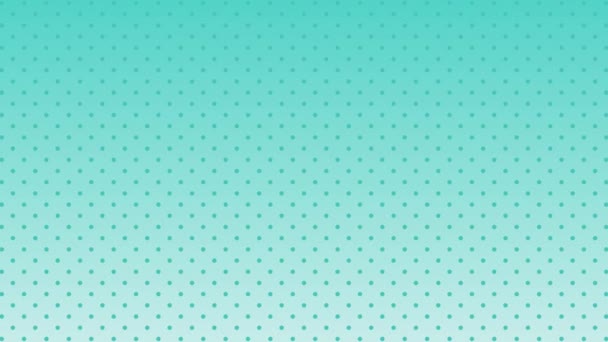 Peppermint Green Dots Moving Simple Texture Background Seamless Loop Video Clip