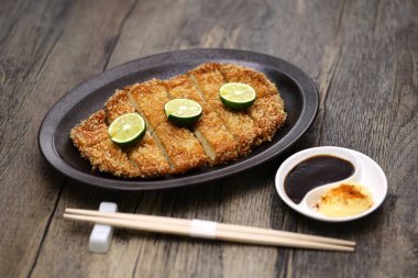 fish ground meat cutlet, Japanese cuisine clipart