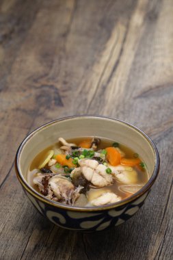 Kajika çorbası, Japon yerel mutfağı.