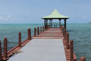 Mahebourg Limanı 'ndan Jetty, Mauritius.