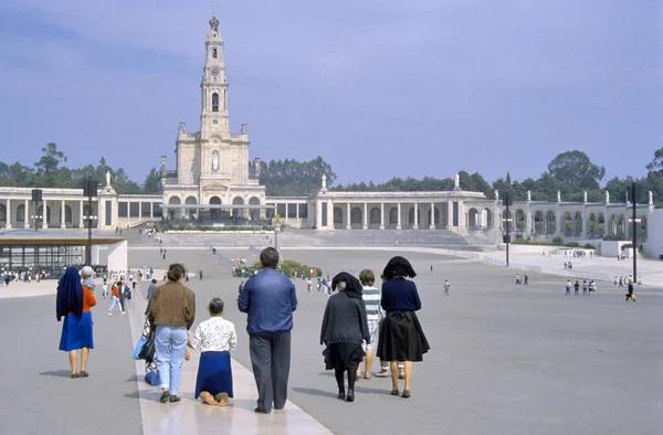 Fatima Portekiz Mayıs 2019 Fatima Tapınağı Pilgrim Kefaretlerini Öder Apparitio — Stok fotoğraf